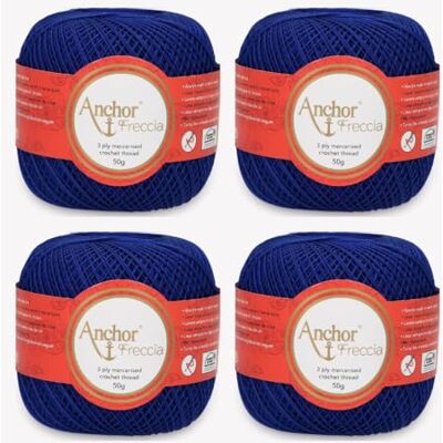 Anchor Freccia 16-4 filati di cotone fine per uncinetto in filigrana (colore 00134) Anchor Freccia 16-4 filati di cotone fine per uncinetto in filigrana (colore 00134)