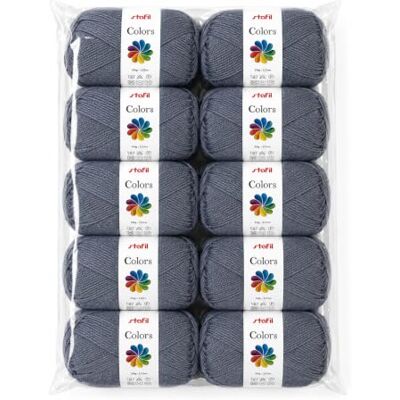 Stafil Colors Set da 10 Gomitoli Colore cartazucchero – 10 Gomitoli da 50 g (500 g Totali) – Lana Acrilica per Uncinetto, Maglia, Amigurumi, Crochet e Lavori Creativi Stafil Colors Set da 10 Gomitoli Colore cartazucchero – 10 Gomitoli da 50 g (500 g Totali) – Lana Acrilica per Uncinetto, Maglia, Amigurumi, Crochet e Lavori Creativi