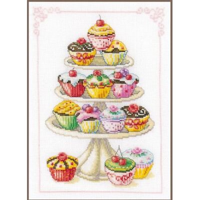 Vervaco Kit di ricamo a punto croce - Immagine di conta, 21x29 cm Vervaco Kit di ricamo a punto croce - Immagine di conta, 21x29 cm