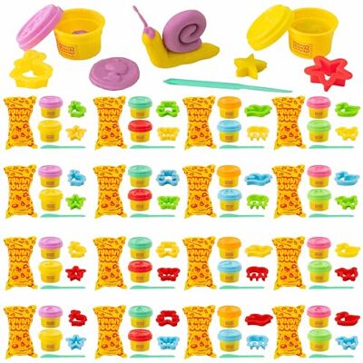 BONNYCO Set Plastilina per Bambini con Stampini e Sacchettini Regalo, Pack 16 Regalini Fine Festa Compleanno 3-9 Anni. Gadget Compleanno Bambini, Giochi Creativi da Pasta Modellabile BONNYCO Set Plastilina per Bambini con Stampini e Sacchettini Regalo, Pack 16 Regalini Fine Festa Compleanno 3-9 Anni. Gadget Compleanno Bambini, Giochi Creativi da Pasta Modellabile