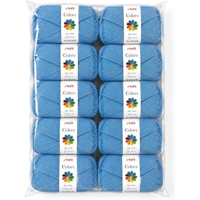 Stafil Colors Set da 10 Gomitoli Colore madonna – 10 Gomitoli da 50 g (500 g Totali) – Lana Acrilica per Uncinetto, Maglia, Amigurumi, Crochet e Lavori Creativi Stafil Colors Set da 10 Gomitoli Colore madonna – 10 Gomitoli da 50 g (500 g Totali) – Lana Acrilica per Uncinetto, Maglia, Amigurumi, Crochet e Lavori Creativi