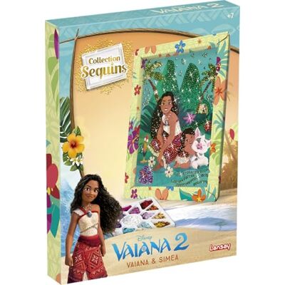 Lansay COLLECTION SEQUINS Disney Vaiana & Simea Set Creativo per Bambini con Cornice e Paillettes Colorate dai 7 Anni Mosaico Brillante con Spille e Organizer Idea Regalo Ufficiale Disney Lansay COLLECTION SEQUINS Disney Vaiana & Simea Set Creativo per Bambini con Cornice e Paillettes Colorate dai 7 Anni Mosaico Brillante con Spille e Organizer Idea Regalo Ufficiale Disney