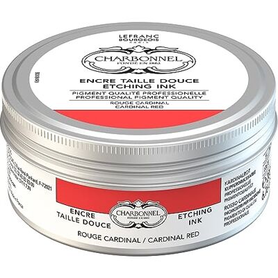 Lefranc Bourgeois Charbonnel Inchiostro per stampa rotocalco altamente pigmentato, eccellente resistenza alla luce, vegano, colori vivaci, resistente all'invecchiamento, vaso da 200 ml, rosso cardinale Lefranc Bourgeois Charbonnel Inchiostro per stampa rotocalco altamente pigmentato, eccellente resistenza alla luce, vegano, colori vivaci, resistente all'invecchiamento, vaso da 200 ml, rosso cardinale
