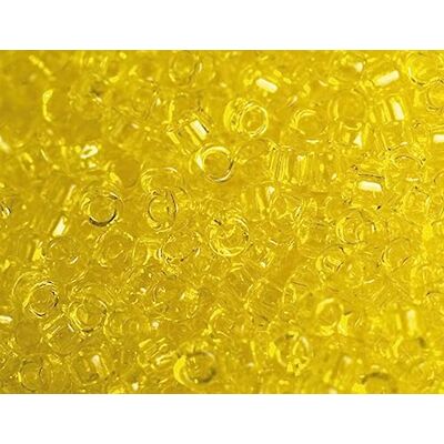 TOHO Perline giapponesi cilindro Treasure trasparente giallo 1,8mm.11/0 100gr. TOHO Perline giapponesi cilindro Treasure trasparente giallo 1,8mm.11/0 100gr.