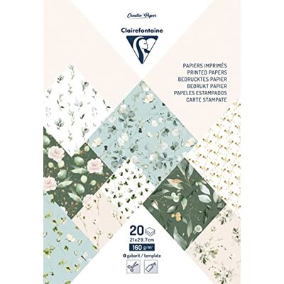 Blocchi di Carta con Motivi A4 - Romantico - Multicolore - 20 Fogli Blocchi di Carta con Motivi A4 - Romantico - Multicolore - 20 Fogli