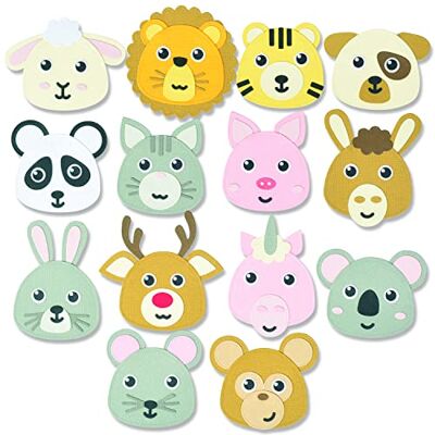 Sizzix Thinlits Die Set 20PK Costruisci un animale di Pete Hughes, Sizzix Thinlits Die Set 20PK Costruisci un animale di Pete Hughes,