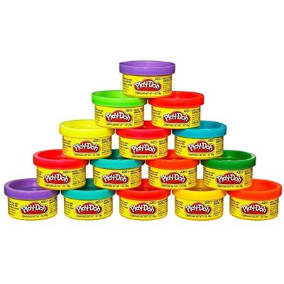 Play-Doh Party Bag, 15 Vasetti di Pasta Modellabile da 28 Grammi Ciascuno e 16 Adesivi, Articolo per Creazioni in Plastilina per Bambini e Bambine dai 2 Anni Play-Doh Party Bag, 15 Vasetti di Pasta Modellabile da 28 Grammi Ciascuno e 16 Adesivi, Articolo per Creazioni in Plastilina per Bambini e Bambine dai 2 Anni
