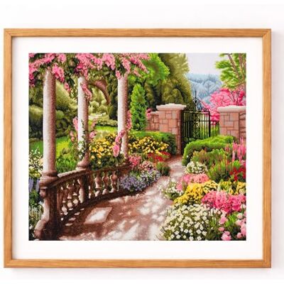 Trimits Kit per punto croce extra large Disegno Giardino della Pace su tela Aida 14 count (65 x 53 cm) con fili, ago, schema a colori e istruzioni Ottimo per migliorare la propria tecnica. Trimits Kit per punto croce extra large Disegno Giardino della Pace su tela Aida 14 count (65 x 53 cm) con fili, ago, schema a colori e istruzioni Ottimo per migliorare la propria tecnica.