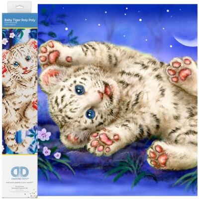 DIAMOND DOTZ Kit per Principianti, Motivo: Tigre del Bambino, 35,5 x 27,9 cm DIAMOND DOTZ Kit per Principianti, Motivo: Tigre del Bambino, 35,5 x 27,9 cm