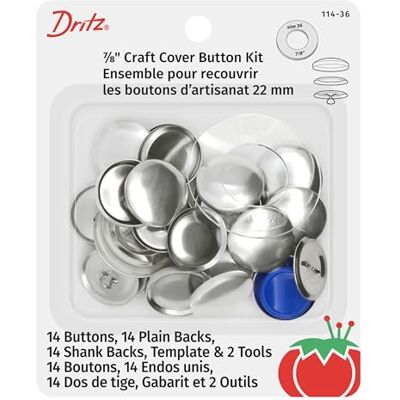 Dritz Craft Cover Button Kits-Size 36 14/Pkg Dritz Craft Cover Button Kits-Size 36 14/Pkg