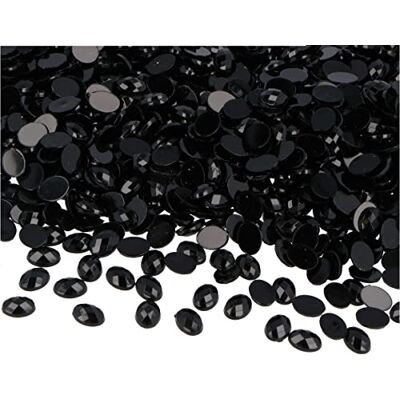 INNSPIRO Gemelli decorativi acrilici ovali nero opaco 6x8 mm. 5000 u.Ca. INNSPIRO Gemelli decorativi acrilici ovali nero opaco 6x8 mm. 5000 u.Ca.