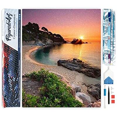 Diamond Painting Art 5D kit completo 40x50cm Tela Arrotolata Interamente da Ricoprire di Diamonds Quadrati Spiaggia E Tramonto Pittura Diamante Attività Creativa per Adulti Diamond Painting Art 5D kit completo 40x50cm Tela Arrotolata Interamente da Ricoprire di Diamonds Quadrati Spiaggia E Tramonto Pittura Diamante Attività Creativa per Adulti