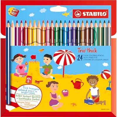 Matite colorate STABILO Trio thick - 24 pezzi Matite colorate STABILO Trio thick - 24 pezzi