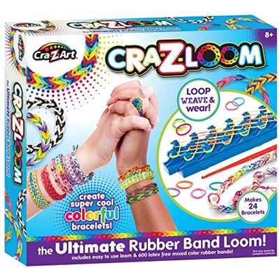 ART Crazloom Loom Band Toys, Creative Toy, Rubber Band Toy, Friendship Bracelets, Latex Free Loom Bands, 600 Loom Bands ART Crazloom Loom Band Toys, Creative Toy, Rubber Band Toy, Friendship Bracelets, Latex Free Loom Bands, 600 Loom Bands