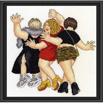 Bothy Threads Beryl Cook Bambina Notte Fuori Kit Punto Croce da Bothy Threads Beryl Cook Bambina Notte Fuori Kit Punto Croce da