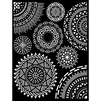 Stamperia Stencil 7.87" X9.84"-Tribal Circles, Savana - Stamperia Stencil 7.87" X9.84"-Tribal Circles, Savana -