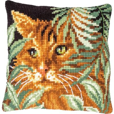 Vervaco Kit Cuscino Punto Croce Gatto e foglie Set Ricamo Principianti Cuscini Gobelin Decorativi 40 x 40 cm Accessori Per Lavoretti Creativi DIY Casa Decor Hobby Adulti Cross Stitch Vervaco Kit Cuscino Punto Croce Gatto e foglie Set Ricamo Principianti Cuscini Gobelin Decorativi 40 x 40 cm Accessori Per Lavoretti Creativi DIY Casa Decor Hobby Adulti Cross Stitch