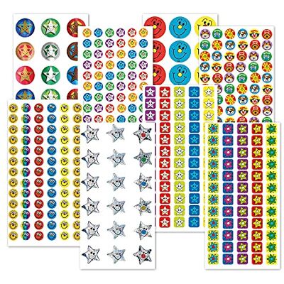 SuperStickers Sticker Solutions Stars and smiles Reward Stickers (confezione da 1332) SuperStickers Sticker Solutions Stars and smiles Reward Stickers (confezione da 1332)