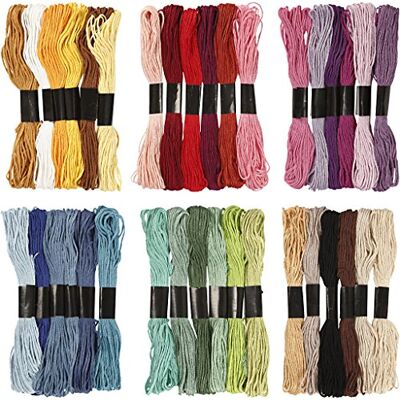 Creativ Filo da ricamo, spessore 1 mm, 252 ciocche Creativ Filo da ricamo, spessore 1 mm, 252 ciocche