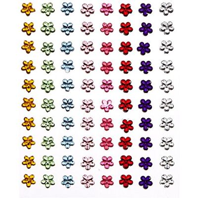 Artemio Strass Adesivi a Forma di Fiore, 80 Pezzi Artemio Strass Adesivi a Forma di Fiore, 80 Pezzi