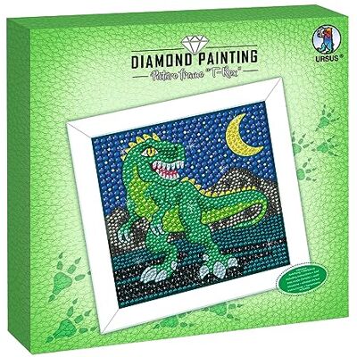 Set di bricolage per bambini - Cornice in diamanti T-Rex Set di bricolage per bambini - Cornice in diamanti T-Rex