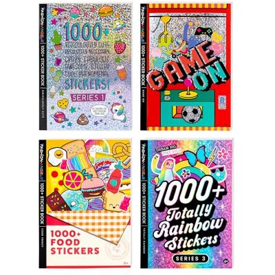 Fashion Angels CRAYOLA CREATIONS Set con 4 Libri di Adesivi, 1000+ Adesivi per ogni Libro, soggetti Fantasy, Food, Fotografie e Animali, da 6 anni, Fashion Angels CRAYOLA CREATIONS Set con 4 Libri di Adesivi, 1000+ Adesivi per ogni Libro, soggetti Fantasy, Food, Fotografie e Animali, da 6 anni,