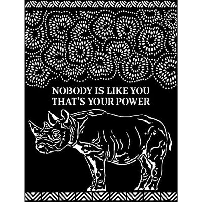 Stamperia Stencil spesso Savana Rhino Stamperia Stencil spesso Savana Rhino