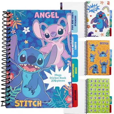 Disney Stitch Libri Stickers Bambini e Adolescenti con 28 Fogli Adesivi 200+ Adesivi Scrapbooking Set Creativo Carino Idee Regalo Disney Stitch Libri Stickers Bambini e Adolescenti con 28 Fogli Adesivi 200+ Adesivi Scrapbooking Set Creativo Carino Idee Regalo