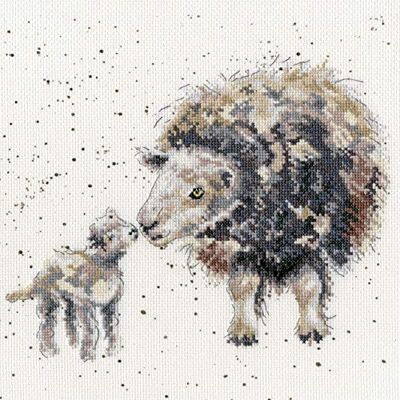 Bothy Threads Kit per punto croce, motivo: Ewe and Me Bothy Threads Kit per punto croce, motivo: Ewe and Me