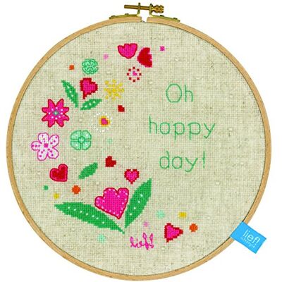 Vervaco Kit Punto Croce Contato OH FELICE GIORNATA Decorativi Per Pareti ca. 20 x 20 cm Set Fai Da Te Creativo Adulti Ricamo Casa Decor Arte Da Parete Kit Per Hobby Cross Stitch Vervaco Kit Punto Croce Contato OH FELICE GIORNATA Decorativi Per Pareti ca. 20 x 20 cm Set Fai Da Te Creativo Adulti Ricamo Casa Decor Arte Da Parete Kit Per Hobby Cross Stitch