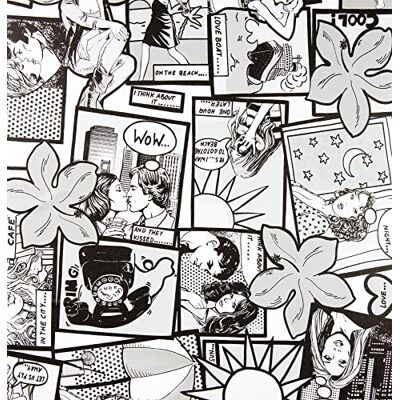Fablon Fine Décor Rotolo , fantasia a fumetti, 45 cm x 2 m Fablon Fine Décor Rotolo , fantasia a fumetti, 45 cm x 2 m
