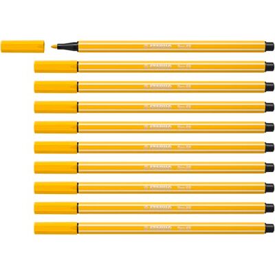 STABILO Pen 68 Pennarello Premium Confezione da 10 Giallo STABILO Pen 68 Pennarello Premium Confezione da 10 Giallo