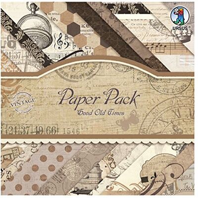 Carta vintage URSUS - 20 fogli - 20,5cm x 20,5cm - 160g - Biglietti & Scrapbooking Carta vintage URSUS - 20 fogli - 20,5cm x 20,5cm - 160g - Biglietti & Scrapbooking