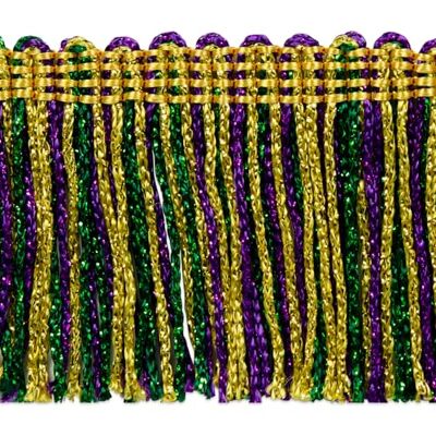 Trims by the Yard 1" Metallic Chainette Fringe Trim, Polyester-Made Decorative Fringe Trim, Versatile Fringes for Costumes, Uniforms, Home Decor, and Party Decorations, 10 Yards, Magenta Trims by the Yard 1" Metallic Chainette Fringe Trim, Polyester-Made Decorative Fringe Trim, Versatile Fringes for Costumes, Uniforms, Home Decor, and Party Decorations, 10 Yards, Magenta