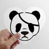 zerobrand Affronta Panda Ruthless Blindfold Heart Vinyl Sticker Luggage Graffiti Decal