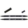 Tombow "ABT Dual Brush Pen – nero (confezione da 2)