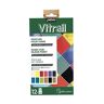 PEBEO Scoperta Vitrail-Set di Pittura su Vetro-Trasparente e Brillante-12 Flaconi Colori Assortiti, 20 ml (Confezione da 12), 240 unità