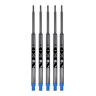 NEO+ Venditore UK Set di ricariche per penne a sfera Waterman, a tratto medio e rullo morbido SET OF 5 BLUE INK