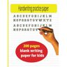 Ramirez, Rodrigo Handwriting Practice Paper for Kids: Blank Handwriting Practice Books For Kids