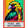 salah, djamel Pixel Art Sketchbook: Blank pixel art paper, 1/8 inch Squares Grid drawing book for adults and children