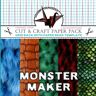 Covington, Cathy Monster Maker: Cut & Craft Paper