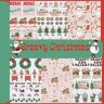Lewis, E Jourdan Peace, Love, and Christmas Scrapbook Paper Pad, Double Sided, 24 Pages: Retro Groovy Holiday Craft Paper 8.5" X 8.5