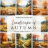 Law, Kara Landscape of Autumn: Scrapbook, Craft, Decoupage paper, 20 double-sided sheets, 10 designs, 6'' x 6''