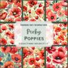 Law, Kara Perky Poppies: Scrapbook, Craft, Decoupage paper, 24 double-sided sheets, 12 designs, 6'' x 6''