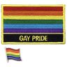 Tanto Badges Toppa ricamata da cucire con ferro da stiro Gay Pride LGBT con spilla in metallo smaltato.