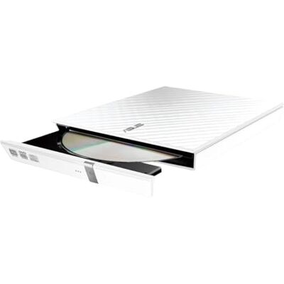 Asus SDRW-08D2S Masterizzatore Esterno Slim 8x, Supporto M-Disc, compatible con Windows e Mac OS, colore Bianco Asus SDRW-08D2S Masterizzatore Esterno Slim 8x, Supporto M-Disc, compatible con Windows e Mac OS, colore Bianco