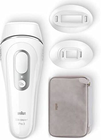 Braun Silk-Expert Pro 3 PL3230 Depilazione IPL da donna, permanentemente visibile per la casa, colore: Bianco/Argento