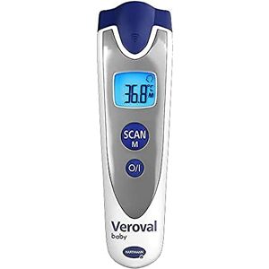 VEROVAL Baby Termometro a infrarossi ARGENTO, misurazione senza contatto e silenziosa, temperatura corporea, temperatura dell'oggetto, temperatura ambiente, misurazione rapida, maneggevolezza VEROVAL Baby Termometro a infrarossi ARGENTO, misurazione senza contatto e silenziosa, temperatura corporea, temperatura dell'oggetto, temperatura ambiente, misurazione rapida, maneggevolezza