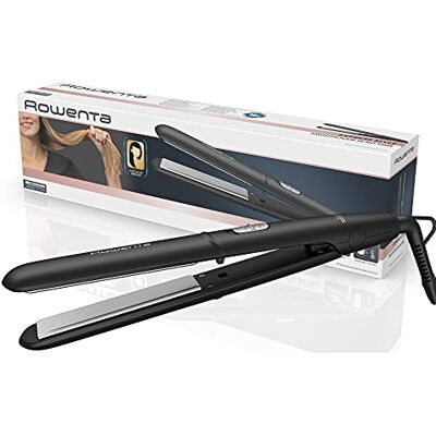 Rowenta SF1810 Express Style piastra, due impostazioni di temperatura da 180 a 210 °C, piastra flottanti, tempo di riscaldamento 45 secondi, Nero/Argento Rowenta SF1810 Express Style piastra, due impostazioni di temperatura da 180 a 210 °C, piastra flottanti, tempo di riscaldamento 45 secondi, Nero/Argento