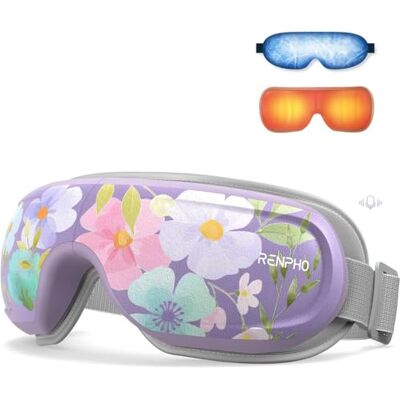 RENPHO Massaggiatore Occhi con Calore e Raffreddamento, Controllo Vocale, Regalo Donna Mamma Compleanno, Maschera Occhi Massaggiante per Emicrania, Occhi Secchi e Sollievo dallo Stress RENPHO Massaggiatore Occhi con Calore e Raffreddamento, Controllo Vocale, Regalo Donna Mamma Compleanno, Maschera Occhi Massaggiante per Emicrania, Occhi Secchi e Sollievo dallo Stress